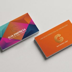 Cartao de visitas 4/4 colorido frente e verso