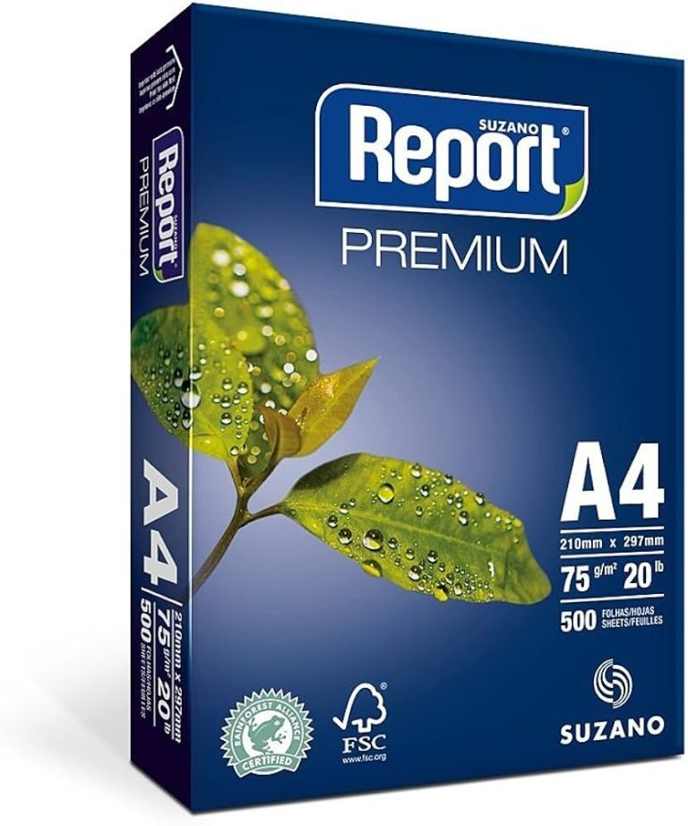 Resma de papel A4 com 500 folhas