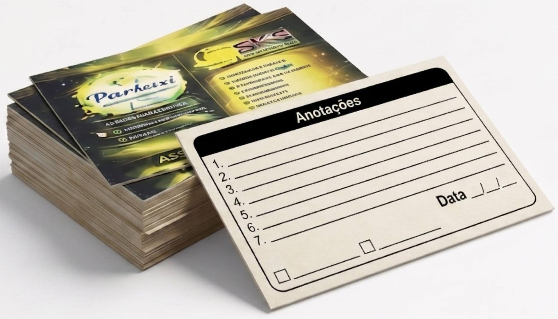 Cartões de visita simples personalizados