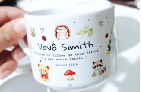 Xícara de café personalizada
