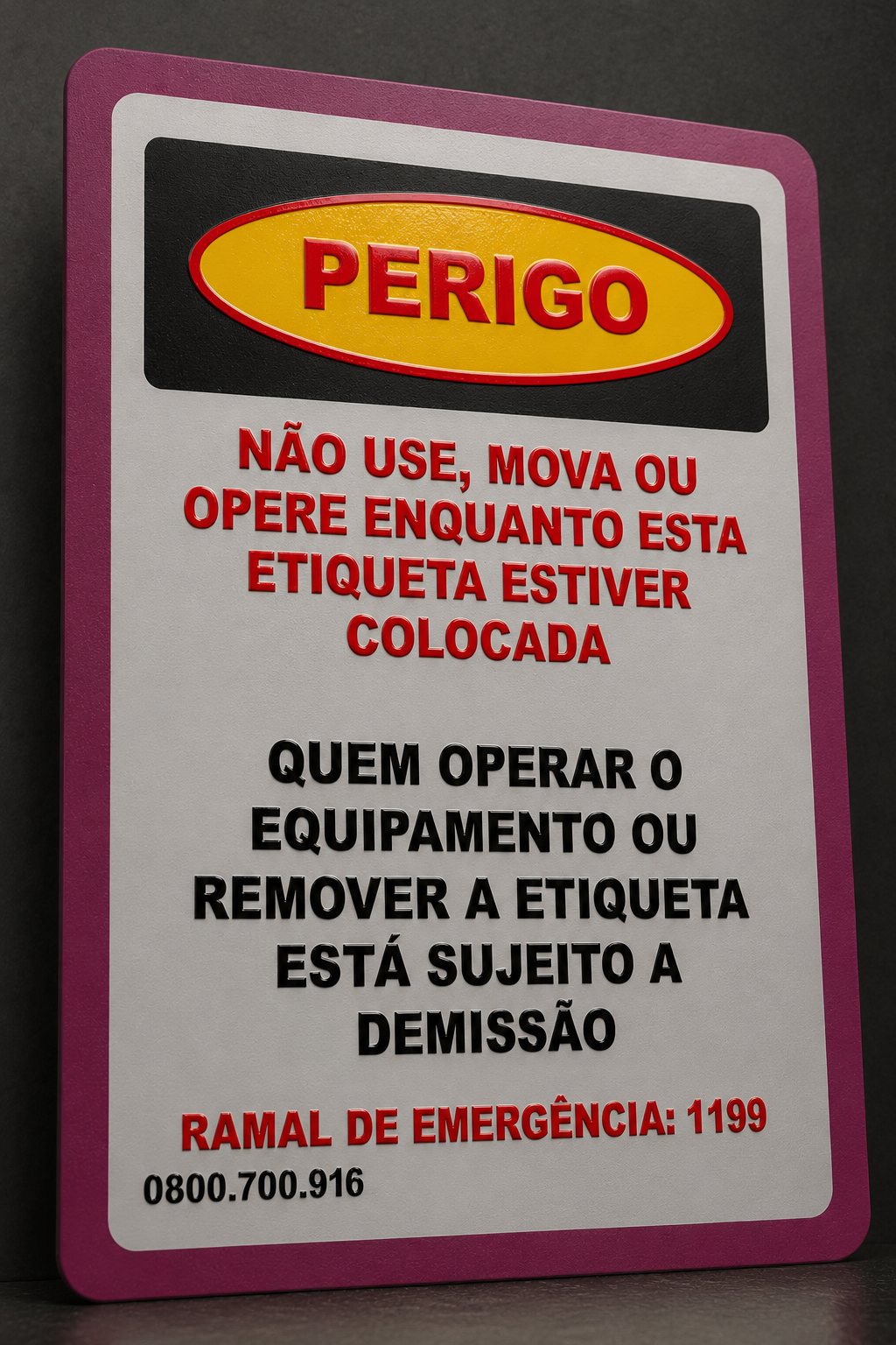 Etiqueta de Sinalização 10x15cm Couchê 300g com BOPP e Verniz Localizado - Milheiro - Imagem 2