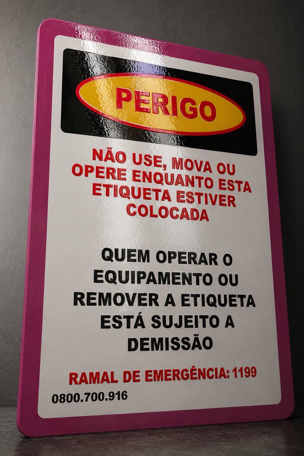 Etiqueta de Sinalização 10x15cm Couchê 300g com BOPP e Verniz Localizado - Milheiro - Imagem 3