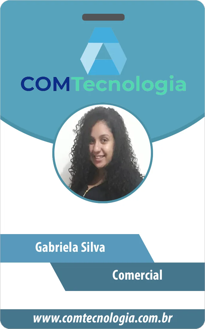 Crachá personalizado com cordão simples